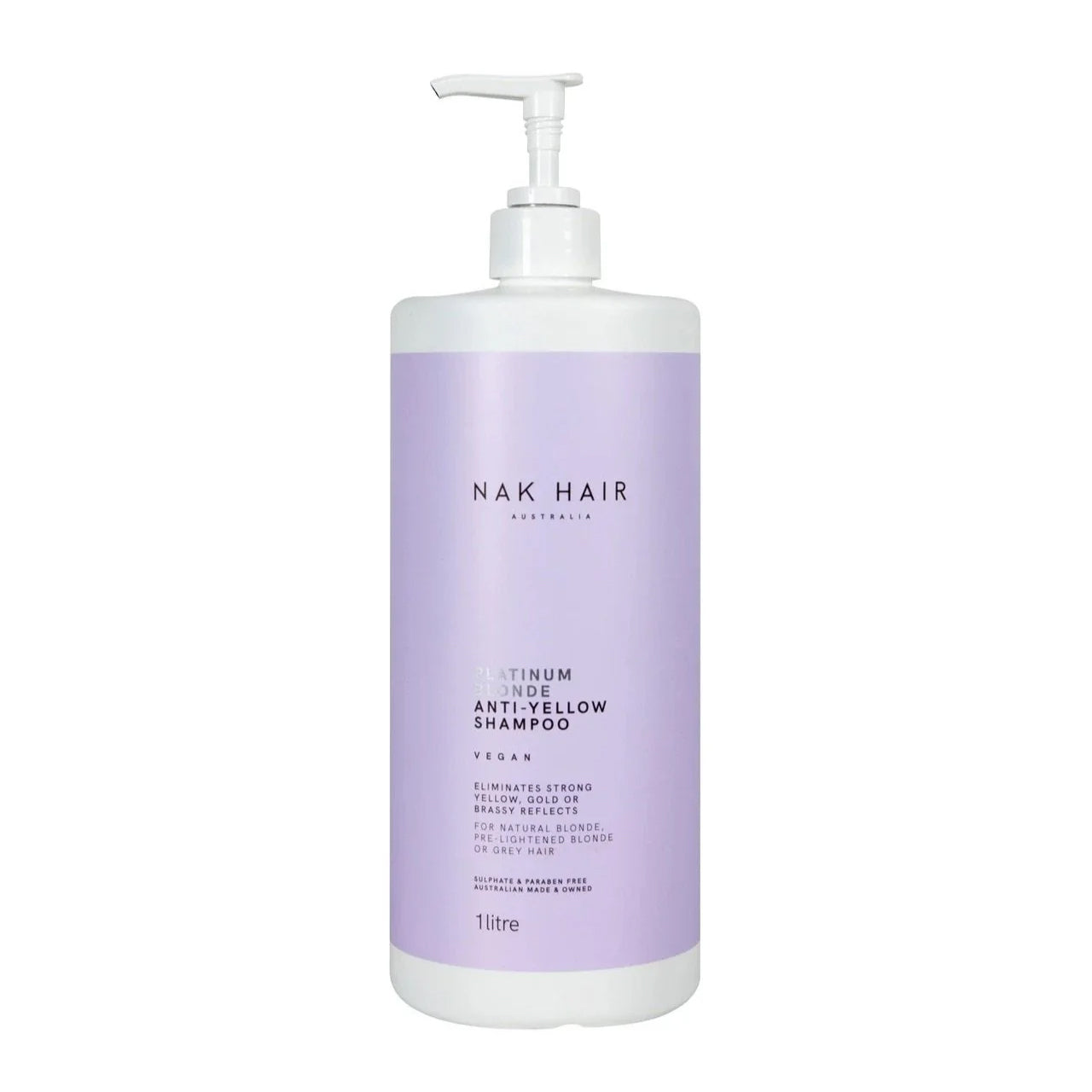 Nak Hair Platinum Blonde Anti-Yellow Shampoo 1L