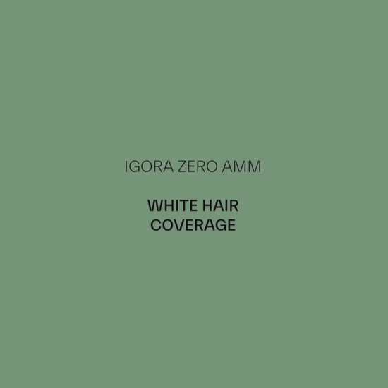 Applying SCHWARZKOPF IGORA ZERO AMMONIA 4-0 for medium brown tones