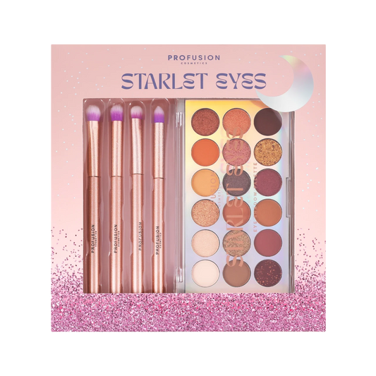 Profusion Starlet Eyes Palette Brush Set 5pc in its stylish packaging.