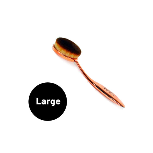 Rose Gold Oval Makeup Brush - Large