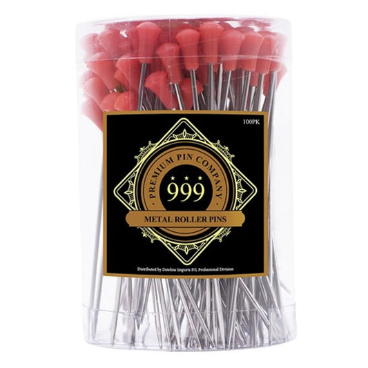 *999 Metal Roller Pin Red 100Pcs ** Need to be used with Wire Curlers