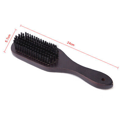 Boar Bristle Hair And Beard Brush Dark Wood