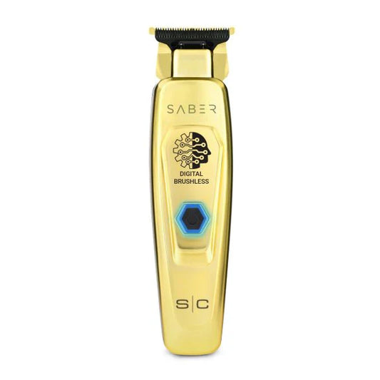 Style Craft by Silver Bullet Saber Professional Metal Trimmer With Digital Brushless Motor Gold