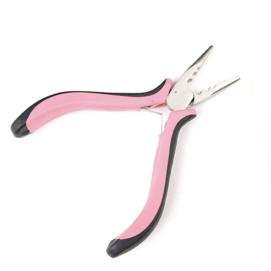 Plier For Nano And I Tip Microbead Hair Extensions Black And Pink
