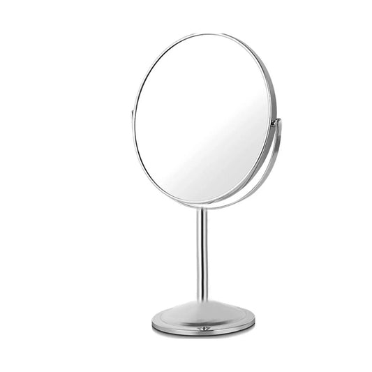 Silver Table Round Mirror Large