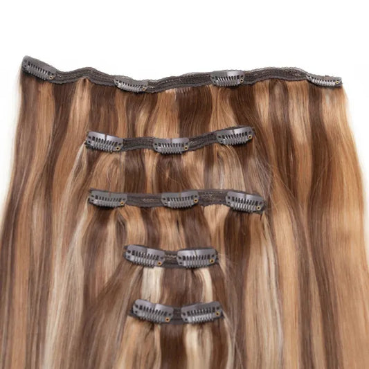 Seamless1 Vanilla Blend Clip-in Human Hair in 5 piece 21-22 inches / 53.5-56 cm - 110 grams