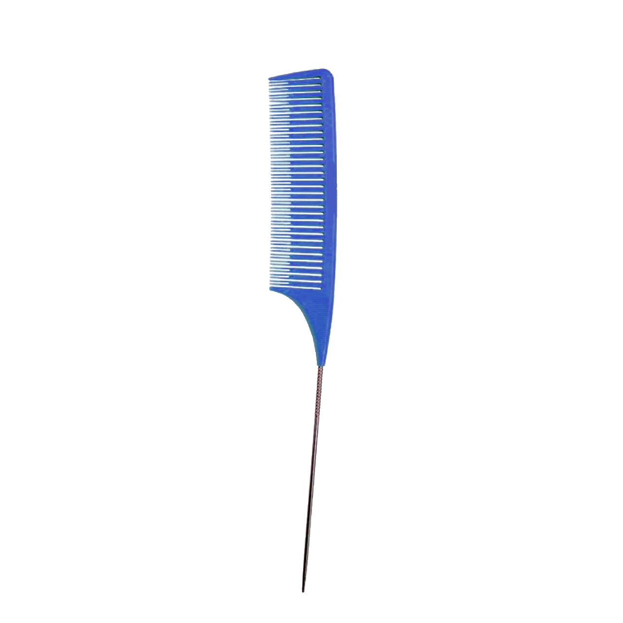 Metal Tail Weaving Comb - Blue