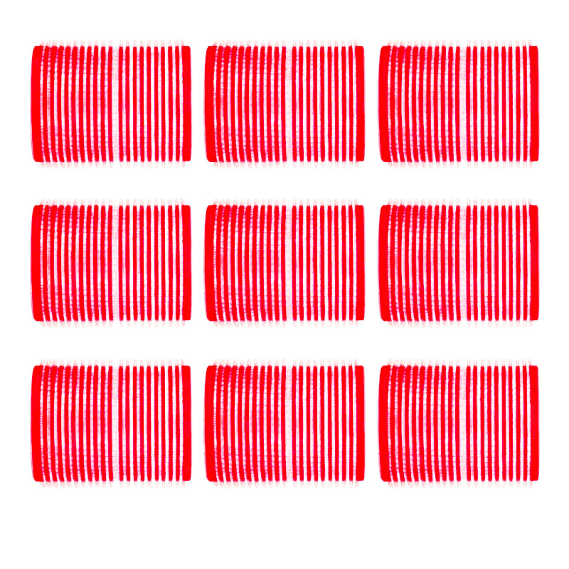 Pink Velcro Hot Pink Velcro Rollers 24-63mm 12pk - LF Hair and Beauty Supplies