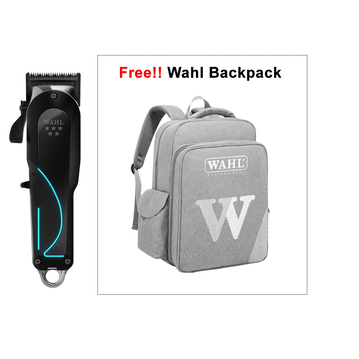 Wahl Senior 2.0 Clipper With Free Gift Wahl Professional Barber Backpack Grey/White