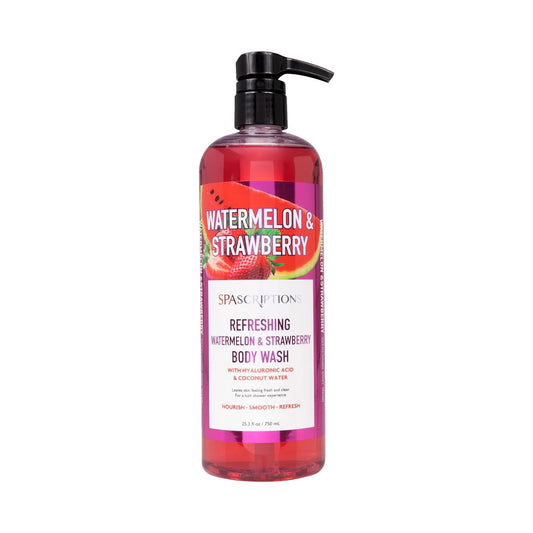 Spascriptions Watermelon and Strawberry Refreshing Body Wash 750ML