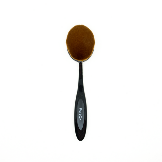 Pure Ox Rose Gold Oval Makeup Brush - M