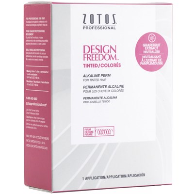 Zotos Professional Design Freedom Alkaline Perm Tinted Hair Box